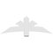 Ekena Millwork Davenport Architectural Grade PVC Gable Bracket, 60"W x 20"H x 4"D x 6"F, 8/12 Pitch GBP060X20X0406DAV00 - alternate 4
